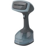 Black & Decker HGS200C Advanced Handheld Fabric Steamer, with 3 Steaming Attachments, & 2 Steaming Functions, Auto Shutoff Clothing Steamer, Blue/Grey