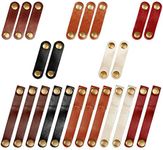 24 Pcs Leather Cable Straps Viaky M