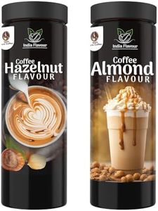 India Flavour Aromatic Flavoured Instant Hot And Cold Hazelnut Coffee and Almond Coffee Combo Pack for Relieving Stress (100 Gram Each Set of 2)