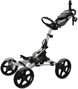 Clicgear Model 8+ | 4-Wheel Golf Push Cart (Silver)