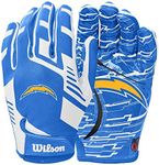 Wilson NFL Stretch Fit Football Gloves - Adult, Los Angeles Chargers