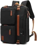 PS Le Periple 3 in 1 Computer Bag for Men, 17.3 Inch Laptop Backpack for Men, Work Bag for Men, Work Briefcase, Laptop Bag,Black