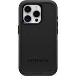 OtterBox iPhone 15 Pro (Only) Defender Series Case - Black, screenless, Rugged & Durable, with Port Protection, Includes Holster Clip Kickstand