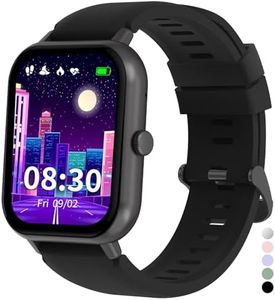 JUBUNRER Smartwatch Bambini Cardiofrequenzimetro Monitor Sonno Contapassi Pedometro Sport Impermeabile Sveglia Calcolatrice Orologio Bambino Bambina Fitness Ragazzi Ragazze Adolescenti Regalo 3+ Anni