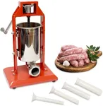 7Penn Vertical Meat Stuffer – 3L Sausage Stuffer Machine with Vertical Stuffer Nozzles, Manual Sausage Press Machine