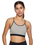 Fruit of the Loom Super Soft Cotton Crop Top Bra for Women | Double Layered Cup | Convertible Straps | Breathable Fabric | Excellent Support & Fit | Grey Pack of 1