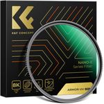 K&F Concept 58mm UV Filter Armor UV Protection Strong Impact Resistance, 28-Layer Multi Coated HD Glass, Waterproof Ultraviolet Lens Protector Filter for DSLR Cameras (Nano-X Series)