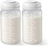 2PCS Breastmilk Storage Bottle for Momcozy 22oz Breast Milk Cooler, Wide Neck Breastmilk Collection Compatible with Spectra S1/S2/9 Plus/SG/Motif Luna, Certain Philips Avent Nipples, 10oz/300ml