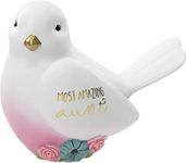 Pavilion Gift Company Forever My Friend - 3.5 Inch Ombre & Gold Resin Bird Figurine, 28149, White, 3.5"