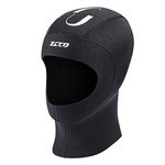 ZCCO Scuba Diving Hood 3mm/5mm Neoprene Wetsuit Hood Durable Stretchable Diving Cap, Surfing Thermal Hood for Snorkeling Kayaking Sailing Canoeing Water Sports (5mm, XL)