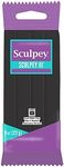 SCULPEY Polyform 439311 III - 227g/8oz - Black Polymer Clay Accessory