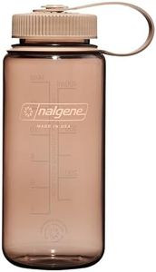 Nalgene Sustain Tritan BPA-Free Water Bottle Made with Material Derived from 50% Plastic Waste, 16 OZ, Wide Mouth, Mocha
