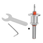 ATORSE® Woodworking Drill Bit Countersink Adjustable Round Shank Steel For Drilling 3.5Mm