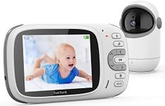 TakTark Baby Monitor with Camera and Night Vision, Video Baby Monitor Wireless IPS Screen with VOX Mode, Two-Way Talk, Temperature Monitoring Function, Rechargeable Battery, Baby/Elder/Pet