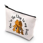 Cartoon Character You're The Chip to My Dale Zipper Pouch Makeup Bag for Best Friends (to My Dale CA)