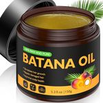 Raw Batana Oil for Hair Growth, 100% Natural Pure, Dr. Sebi Organic Batana Oil from Honduras, Unrefined Hair Growth Oil for Women Men, Prevent Hair Loss, Repair Damaged Hair, Nourish Scalp 5.3 oz