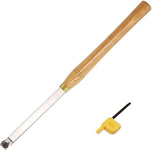 Finisher Wood Turning tool Carbide Tipped Lathe Chisel Tool Bar with Ci0 16mm Round Carbide Insert Cutter for Wood Hobbyist or DIY or Carpenter