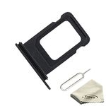 Sim Card Tray Replacement for iPhone 13 Compatible with iPhone 13 Sim Tray Holder Slot 2021 6.1 inches (Midnight)