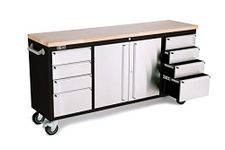 Trinity 72" Black Rolling Workbench