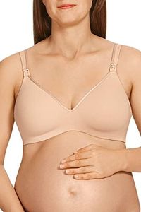 Berlei Women's Barely There Cotton Rich Maternity Bra, Soft Powder, 14D