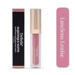 DeBelle Majestique Matte Liquid Lipstick Luscious Louise (Suede Pink) | Enriched with Hyaluronic Acid and Shea Butter | Smudge Proof | 7 hours long stay | 3.5ml