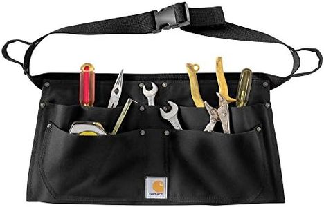 Carhartt mens Firm Duck Waist work utility aprons, Black, Medium US