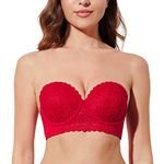 Red Strapless Bras