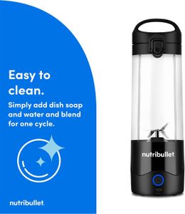 nutribullet Portable Blender – Black, Compact Personal Smoothie Maker