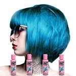 Renbow - Crazy Color - Semi-Permanent Hair Dye - Bubblegum Blue No 63 - 100ml - x4 Per Box