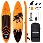 SUP Inflatable Stand Up Paddle Board 10'6"/32" 6" Ultra-Light Thick Paddleboard for All Skill Levels ISUP Paddle Board with Accessories, 10/6 Inflatable Paddle Boards for Adults & Youth