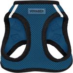 Best Pet Supplies Voyager All Weather No Pull Step-in Mesh Dog Harness with Padded Vest, Best Pet Supplies, Medium, Blue Base