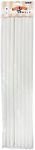 PME DR216 Easy Cut Dowels 40 cm (16-Inch), Pack of 8, White