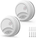 2 Pack Smoke Detector, Photoelectri