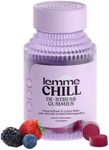 Lemme Chill Stress Relief Gummies with 300mg KSM-66 Ashwagandha, Lemon Balm, Passionflower & Goji to Support Relaxation, Healthy Cortisol & Sleep - Vegan, Gluten-Free, Non-GMO, Mixed Berry (60 Count)