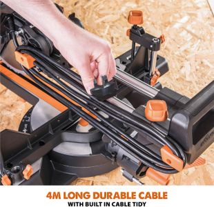 Evolution 255mm Mitre Saw – R255SMS-DB+ Sliding Compound