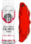 ERA Paints Red Brake Caliper Paint With Omni-Curing Catalyst Technology - 2K Aerosol Glossy Finish High Temp Resistance And Extreme Durability Against Color Fade And Chemicals Like Brake Fluid