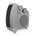 Keplin Electric Fan Heater with 2000W Power, 2 Heat Settings, Fan Setting, Safety Features & Vertical Design, Heat Protection, Thermostat, Lightweight & Portable for Home & Office (Grey)