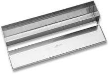 Ateco Stainless Steel Terrine Mold with Cover, Flat Bottom, 11.75 by 2.25-Inches, Silver