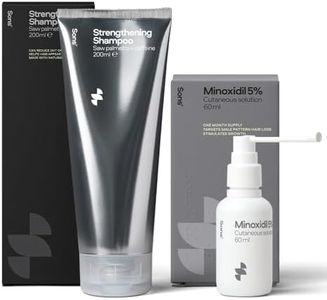 Sons Minoxidil 5% Solution & Hair Growth Shampoo for Men. Hair Regrowth Treatment & DHT Blocker Citrus Head Wash with Caffeine. Hair Thickening & Anti-Dandruff Formula. 1 Month Supply. Made in Europe.