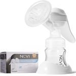 NCVI Manual Breast Pump with Milk Bottle, Portable Breastfeeding Pumps 5oz, BPA-Free Soft Food Grade Silicone Powerful Suction