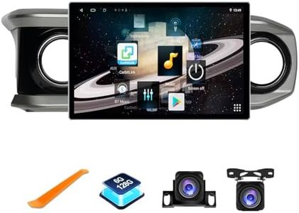 [6+128GB] 13 inch Android 13 Car Stereo for Toyota Tacoma 2016-2022 with Wireless Carplay & Android Auto Upgrade Stereo with Front and Rear Camera 3D UI Octa Core Bluetooth GPS Radio DSP AM FM RDS SWC