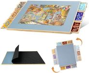 Lavievert 2000-Pc Rotating & Tilting Puzzle Board with 6 Drawers & Cover, Adjustable Jigsaw Puzzle Table with Built-in Easel/Stand, Portable Boards with Storage for Adults, with Flannel Tabletop