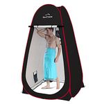 Your Choice 6.89FT Large Size Pop Up Privacy Tent - Camping Shower Changing Tent, Portable Bathroom Toilet Room - Color Black