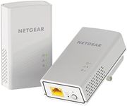 NETGEAR PL1000-100UKS PL1000 Powerline 1000 Mbps 1 Gigabit Ethernet Port Adapter, Homeplug Access Point, White