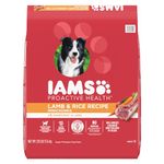 IAMS Proactive Health Minichunks Dog Food Dry Adult, Lamb & Rice Recipe, 13.6kg (30LB) Bag