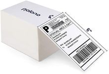 POLONO Genuine 4" x 6" Direct Thermal Shipping Label, Thermal Label (Pack of 500), Perforated Fanfold Labels Compatible with POLONO PL60 and PL70E Label Printer, BPA & BPS Free, Commercial Grade