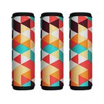 HEYSKAY 3pcs Neoprene Luggage Handle Wrap for Suitcase Identifier Travel Bag Wraps Luggage ID Tags Cover (Diamondx3)