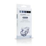 COPIC Ciao Coloured Marker Pen - 5+1 Set Grey Tones, For Art & Crafts, Colouring, Graphics, Highlighter, Design, Anime, Professional & Beginners, Art Supplies & Colouring Books