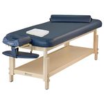 Master Massage 76cm Laguna Comfort Wooden Stationary Massage Table Spa Table, Height Adjustable Flat Physical Therapy Bed-Medical Clinical Treatment Bed-Salon Beauty Bed-Facial Tattoo Aesthetic Bed