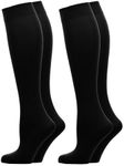 4 Pairs Ladies Black Thermal Knee High Socks Tights Leg Warmers Winter 140D Thick